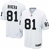 Nike Men & Women & Youth Raiders #81 Mychal Rivera White Team Color Game Jersey,baseball caps,new era cap wholesale,wholesale hats